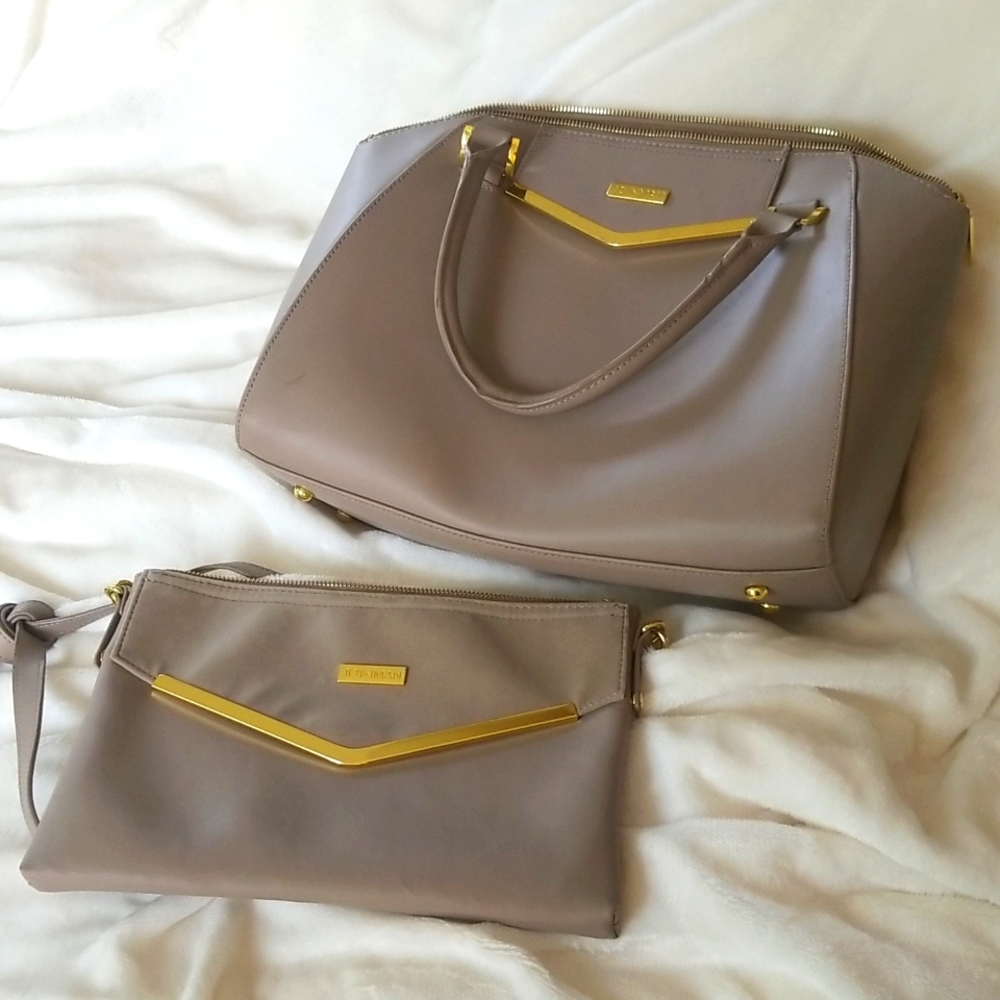 Joy & Iman Ladies Handbag with Crossbody Purse